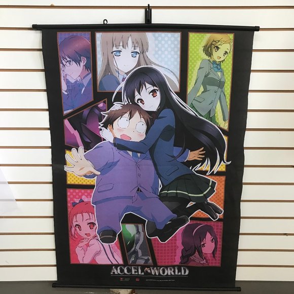 32"x42" Accel World Kuroyukihime Arita Haruyuki Wallscroll Poster Art Anime NEW - Picture 1 of 2